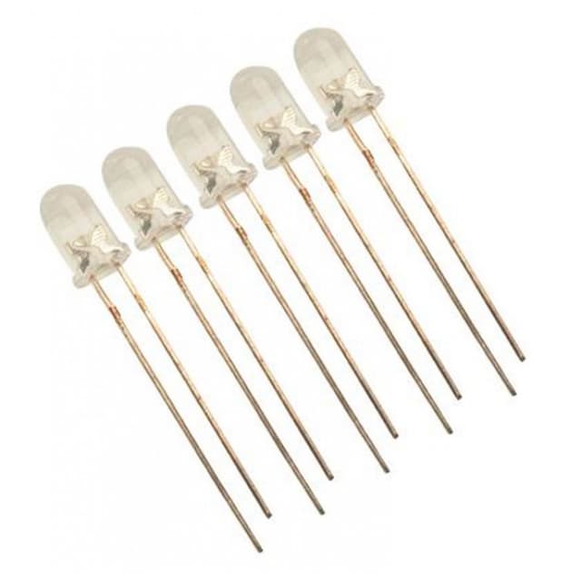 5mm White LED - 5pcs pack